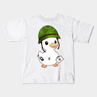 First aid military duck Kids T-Shirt